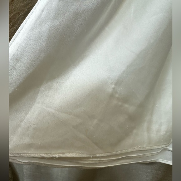 Fame & Partners Francois Drape Gown Maxi Dress in White Size 4 - Picture 14 of 15